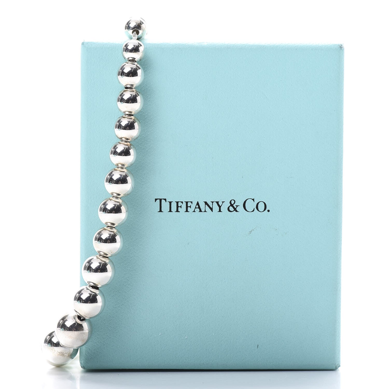 Tiffany Sterling Silver HardWear Graduated Ball Necklace 8 of 8