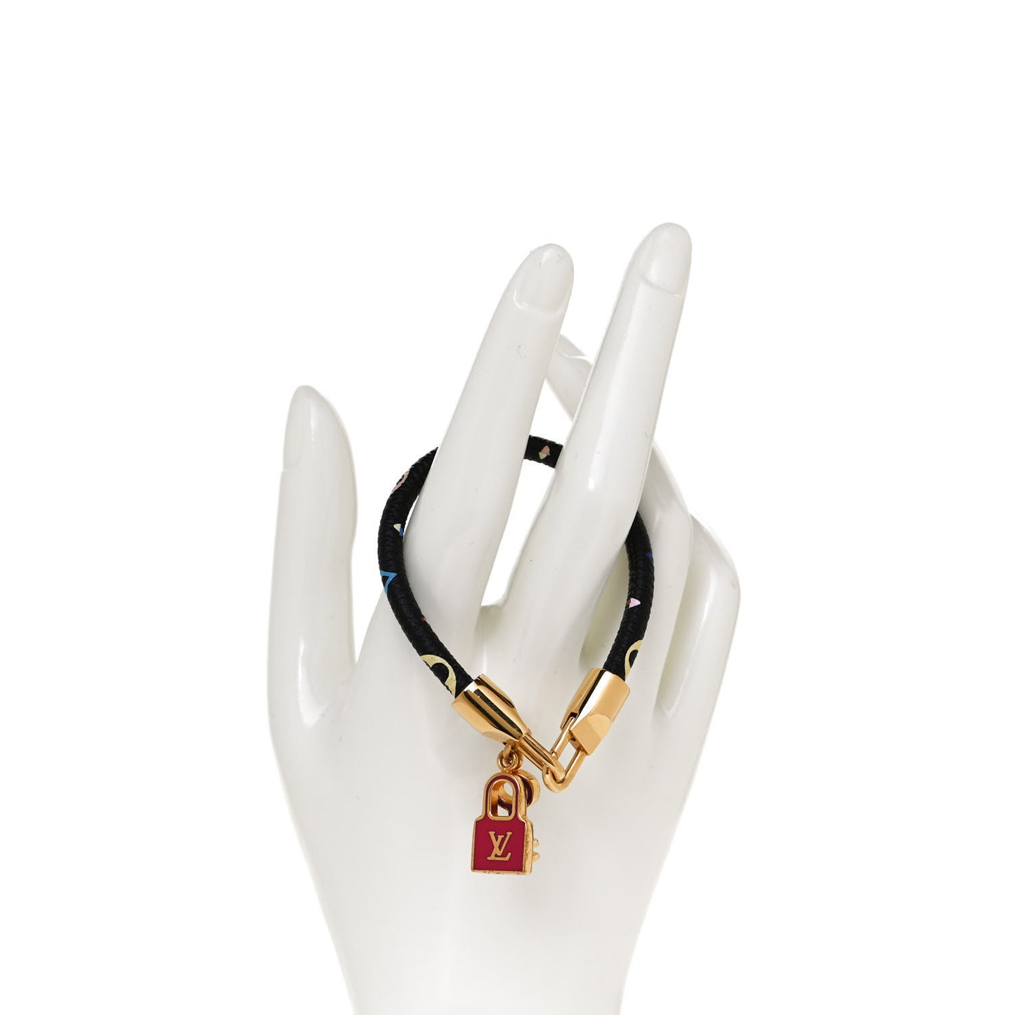 Monogram Multicolor Luck It Bracelet 17 Black