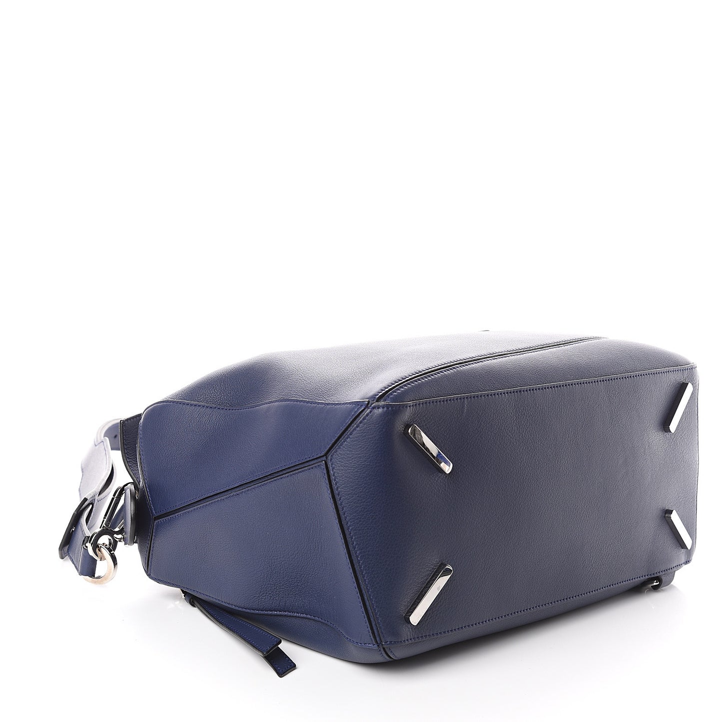 Calfskin Large Puzzle Bag Deep Blue