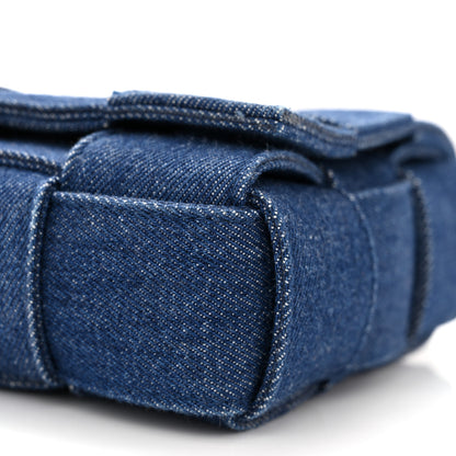 Bottega Veneta Denim Maxi Intrecciato Cassette Crossbody Bag Indigo 10 of 10