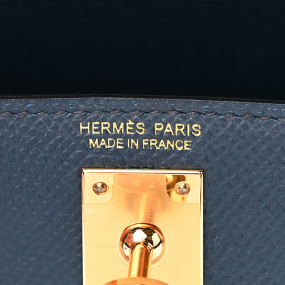 Hermes Epsom Mini Kelly Sellier 20 Bleu De Prusse Bleu Nuit 6 of 10