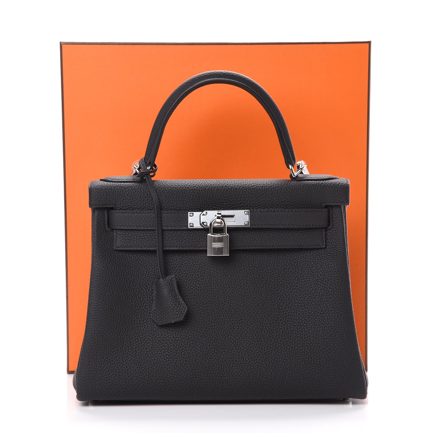 Hermes Togo Kelly Retourne 28 Black 10 of 10
