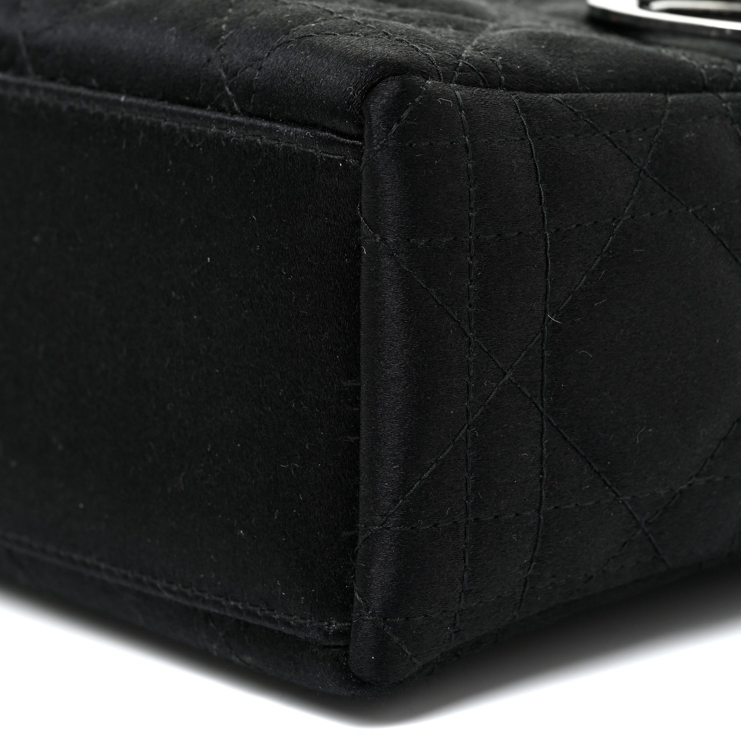 Christian Dior Satin Patent Cannage Mini Lady Dior Black 8 of 11
