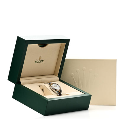 Rolex Stainless Steel 18K Yellow Gold 31mm Oyster Perpetual Datejust Watch White Roman 278273 5 of 5