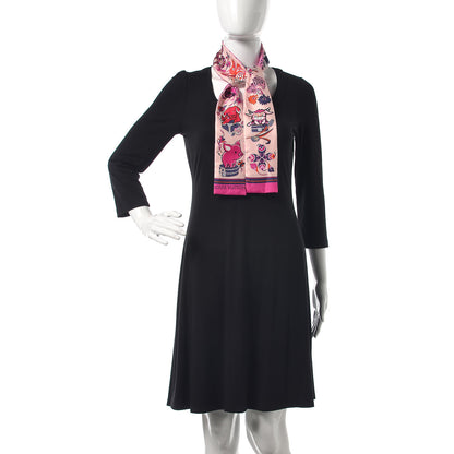 Louis Vuitton Silk Monogram Superstition Bandeau Rose 2 of 5