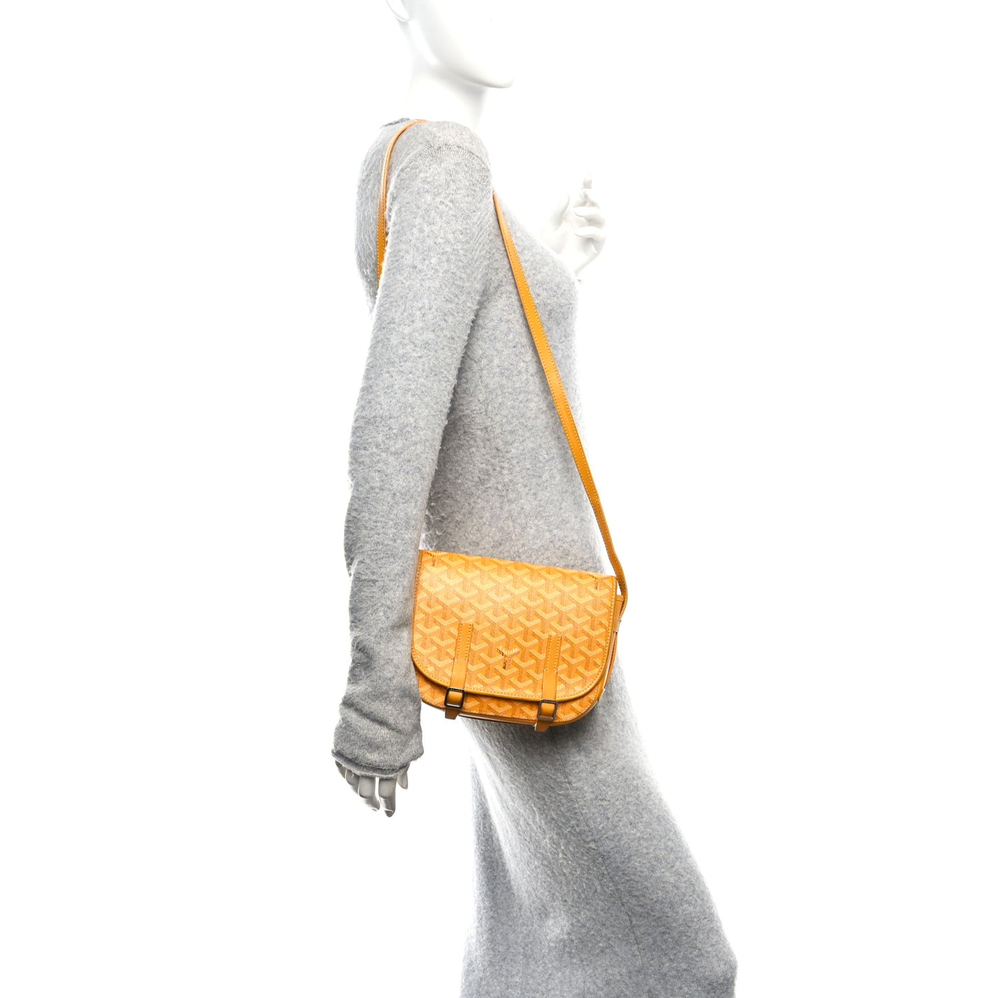 Goyardine Belvedere PM Messenger Bag Yellow