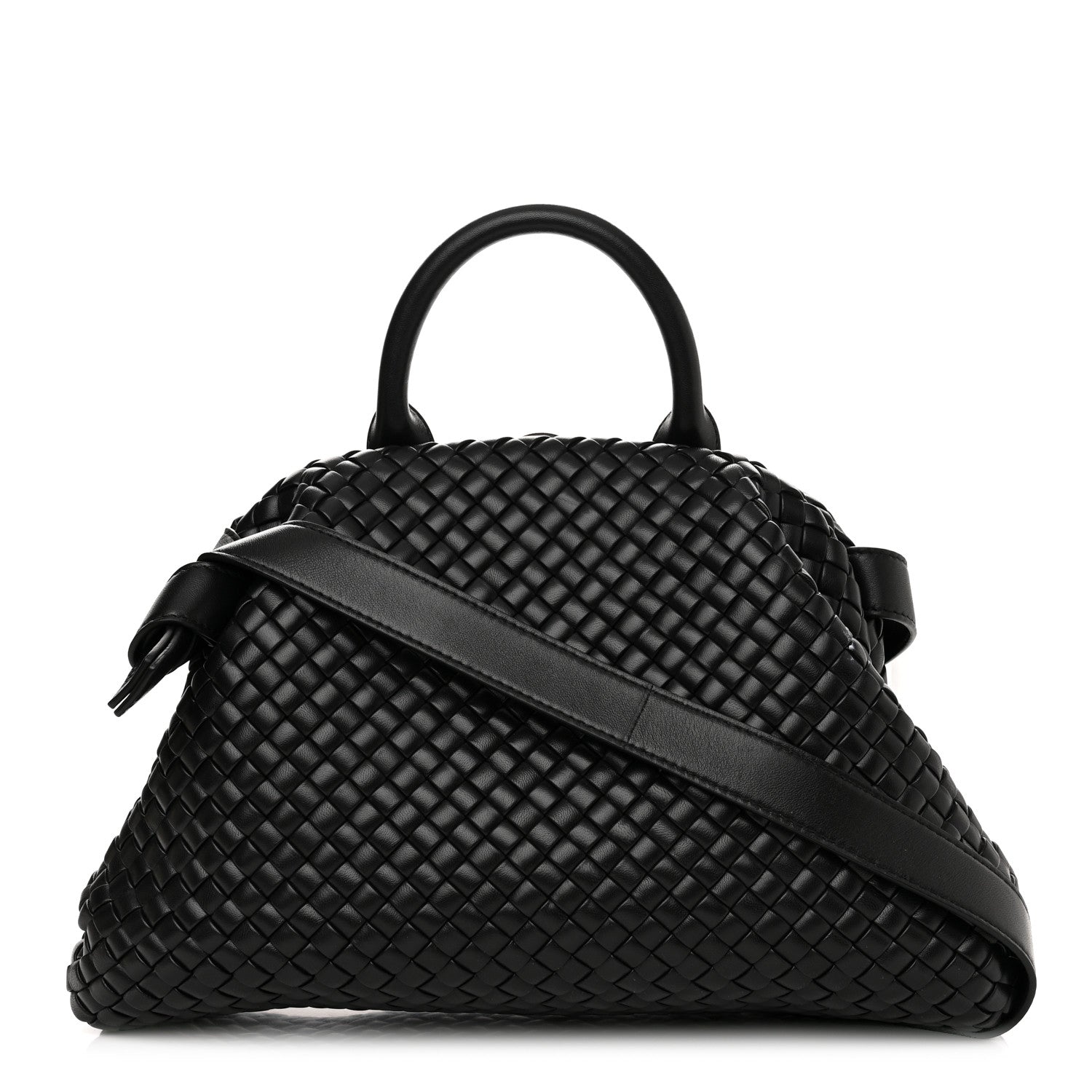 Bottega Veneta Nappa Intrecciato Medium Padded The Handle Tote Black 3 of 11