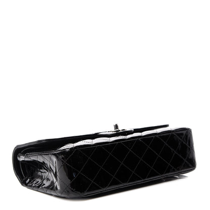 Chanel Patent Quilted Medium Double Flap Black 4 of 19