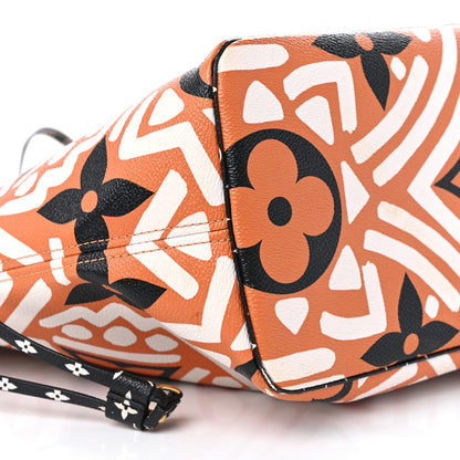 Louis Vuitton Monogram Giant Crafty Neverfull MM Creme Caramel 9 of 15