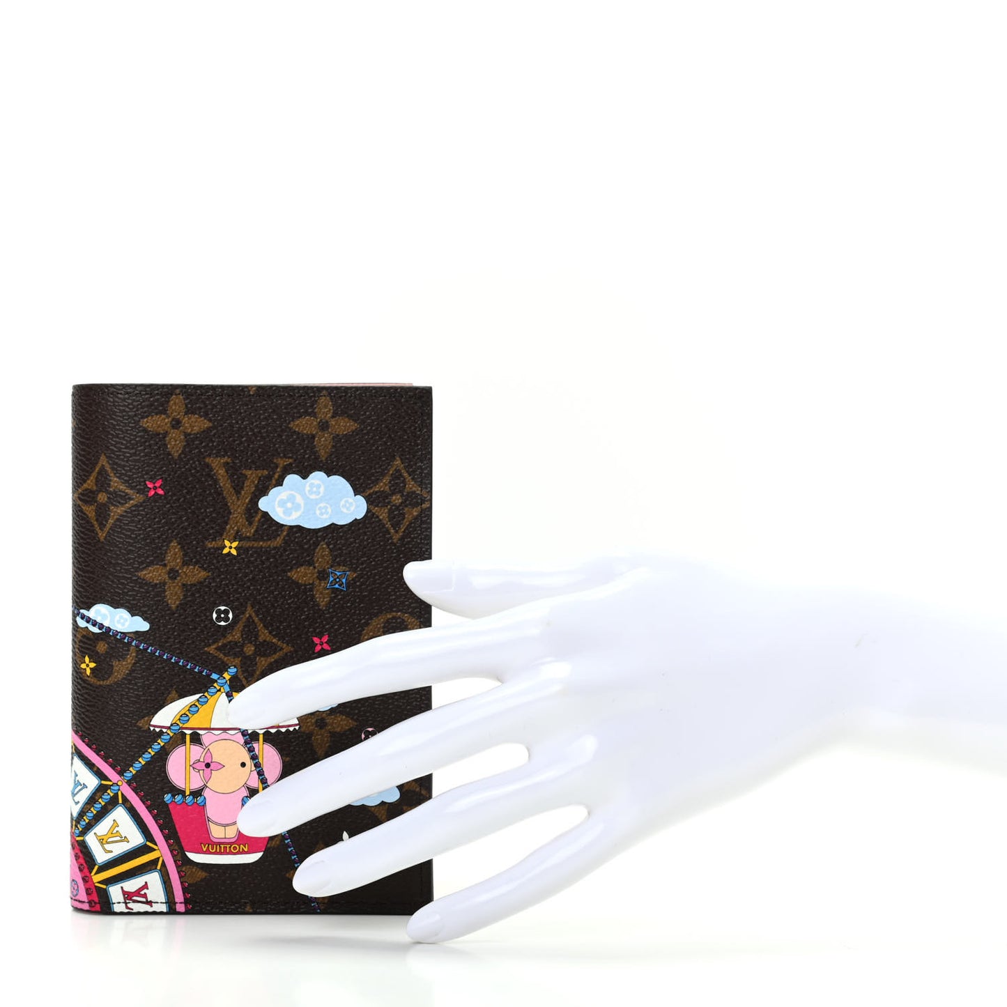 Monogram 2020 Christmas Animation Big Wheel Passport Cover Rose Ballerine
