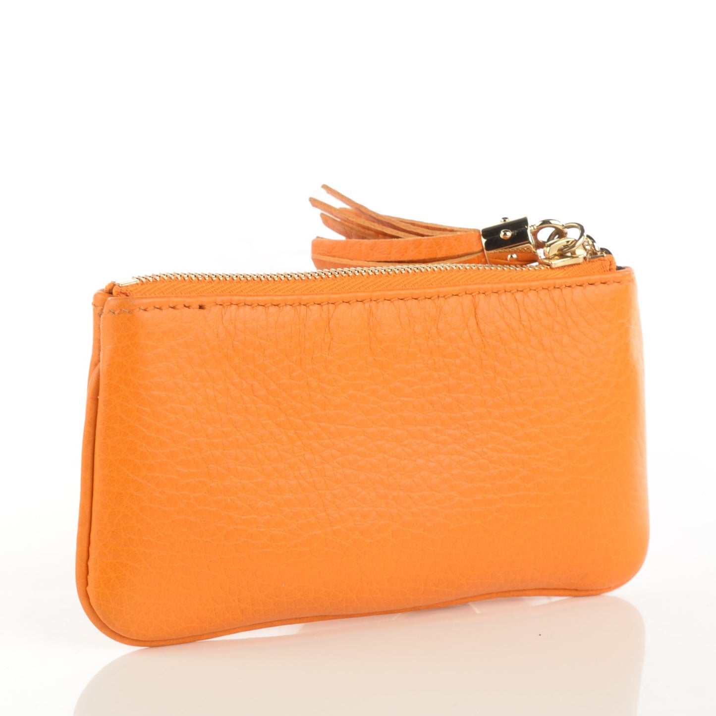 Pebbled Calfskin Soho Key Case Curcuma