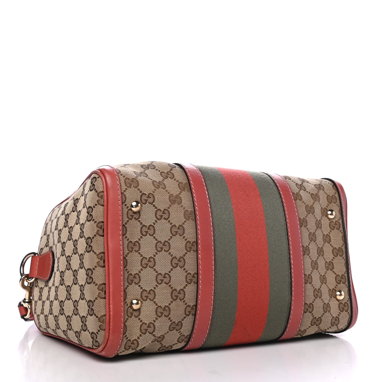Monogram Vintage Web Medium Boston Pink