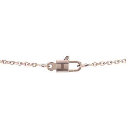 Hermes 18K Rose Gold Diamond Birkin Pendant Necklace 4 of 5