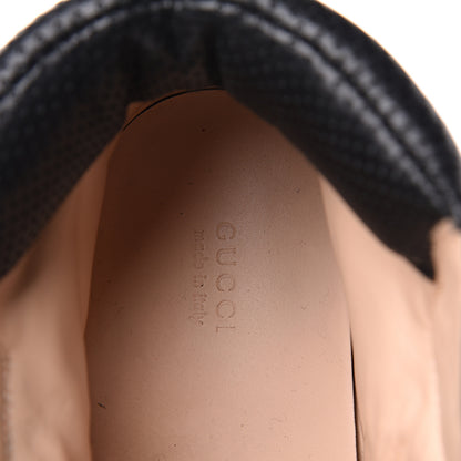 Gucci X SEGA Calfskin Suede Technical Canvas Womens Flashtrek High-Top Sneakers 40.5 Black 7 of 10