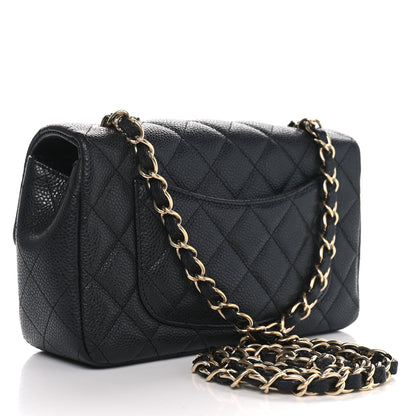 Chanel Iridescent Caviar Quilted Mini Rectangular Flap Charcoal 2 of 11