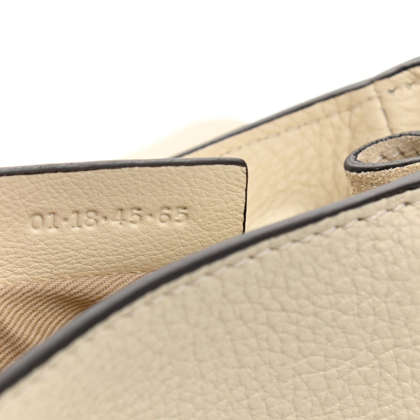 Suede Calfskin Mini Faye Backpack Off White