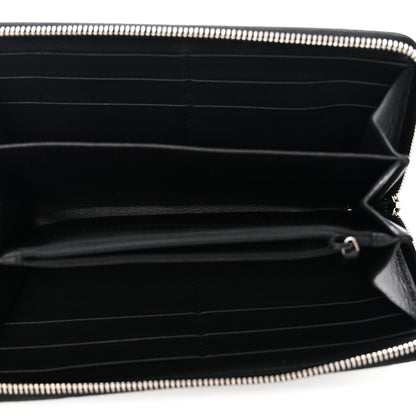 Gucci Guccissima Large Twins Zip Around Wallet Black 5 of 8