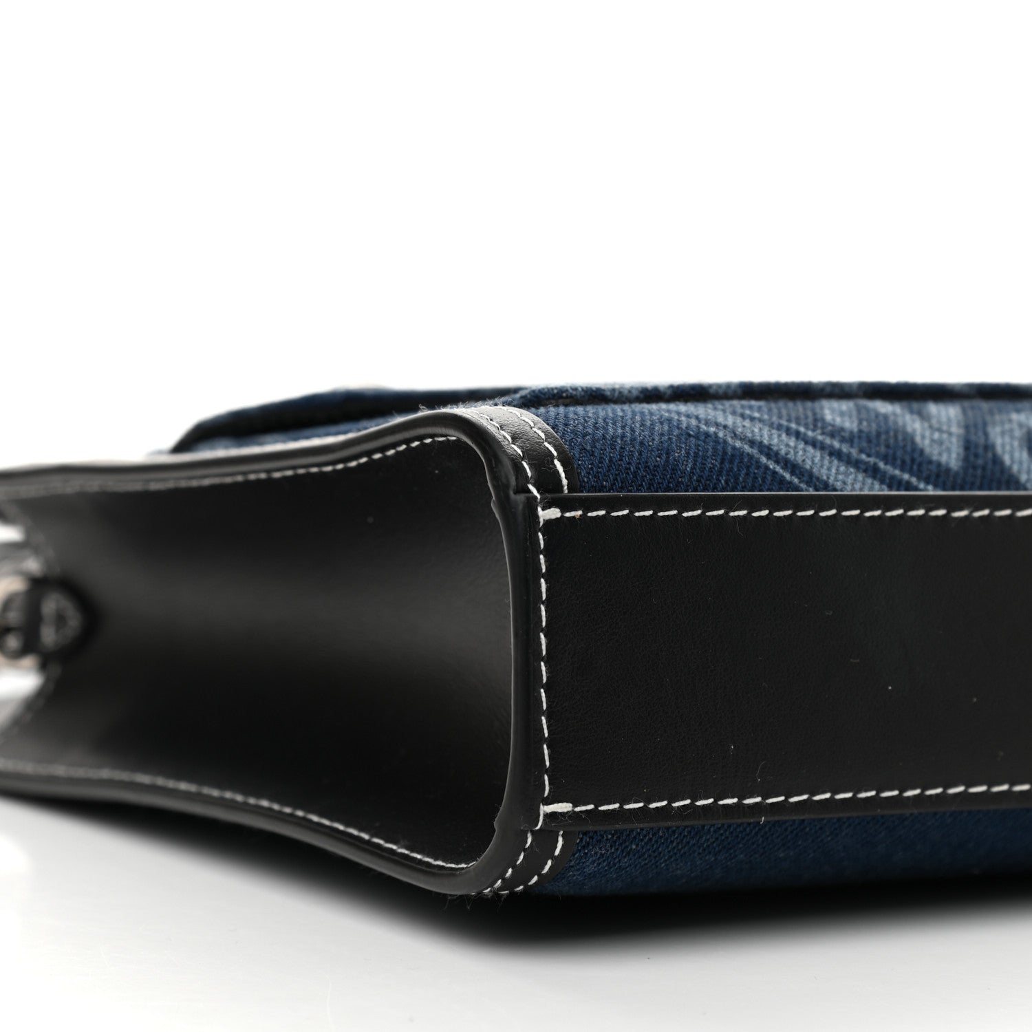 Burberry Denim Smooth Calfskin Mini Pocket Bag Blue 9 of 10