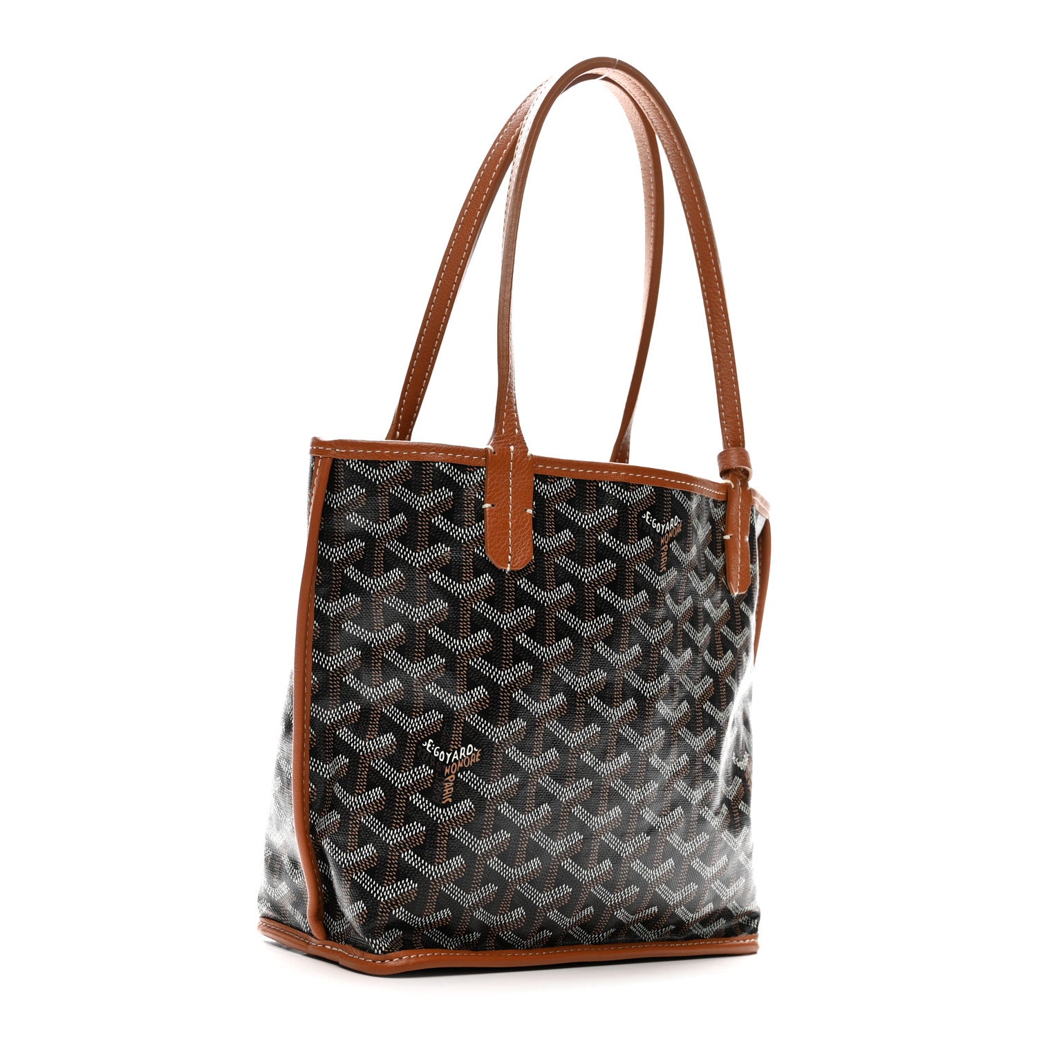 Goyard Goyardine Reversible Mini Anjou Black Gold 6 of 19