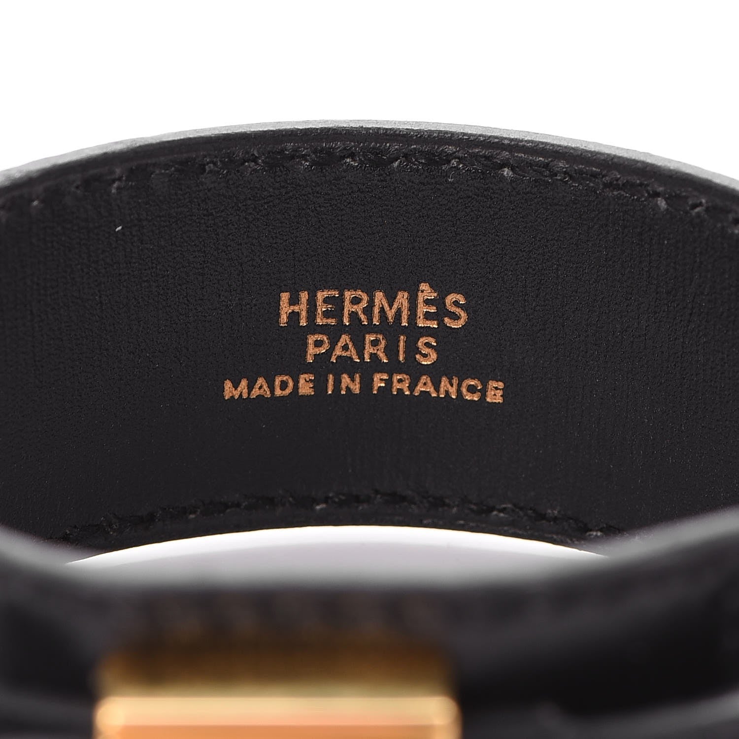 Hermes Box Kelly Cadena Bracelet M Black 4 of 7