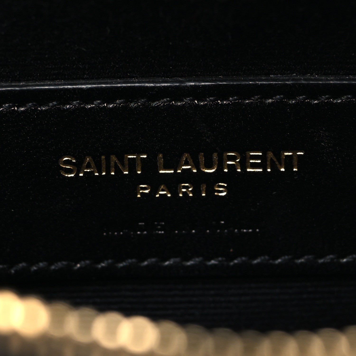 Saint Laurent Velvet Matelasse Chevron Monogram A5 Wristlet Black 6 of 8