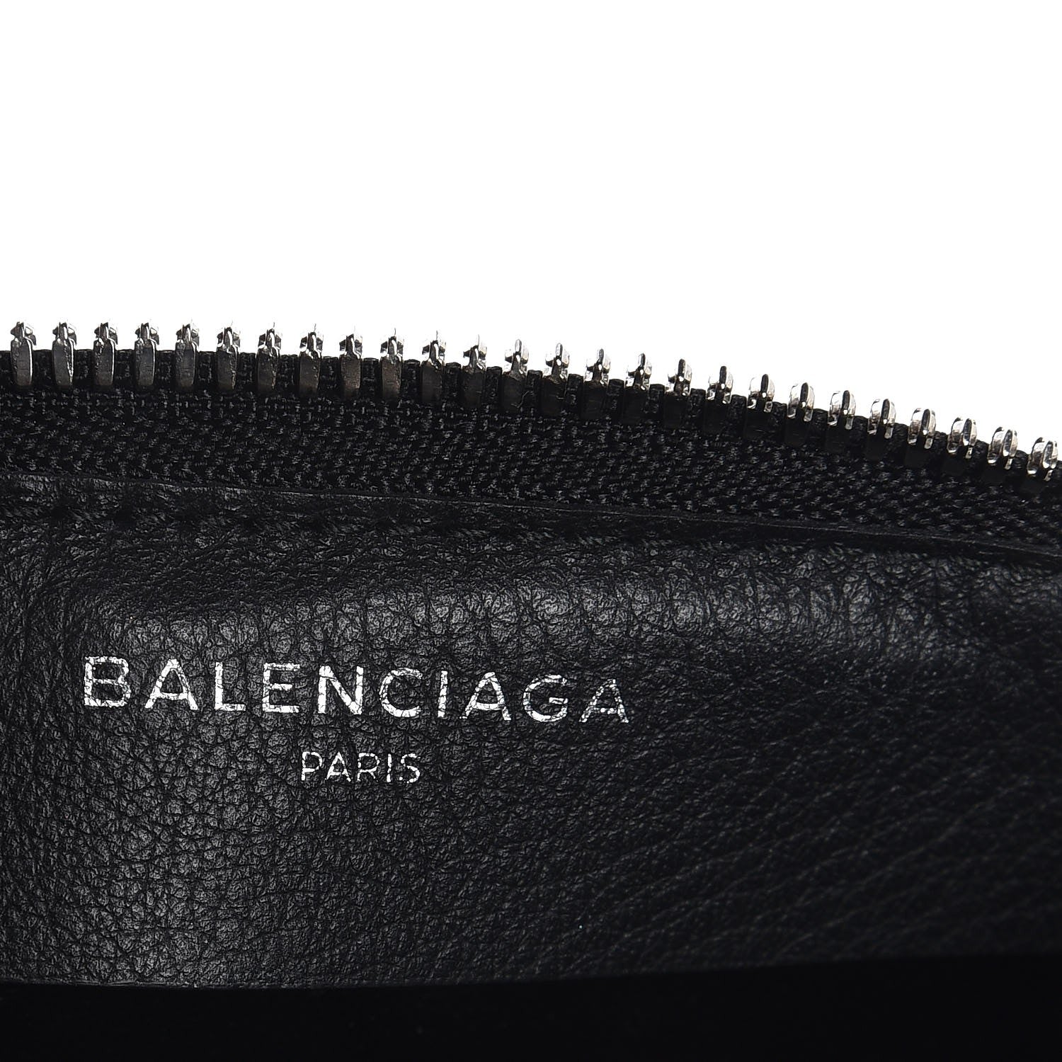 Balenciaga Calfskin Political Campaign Logo Pouch Black 6 of 7