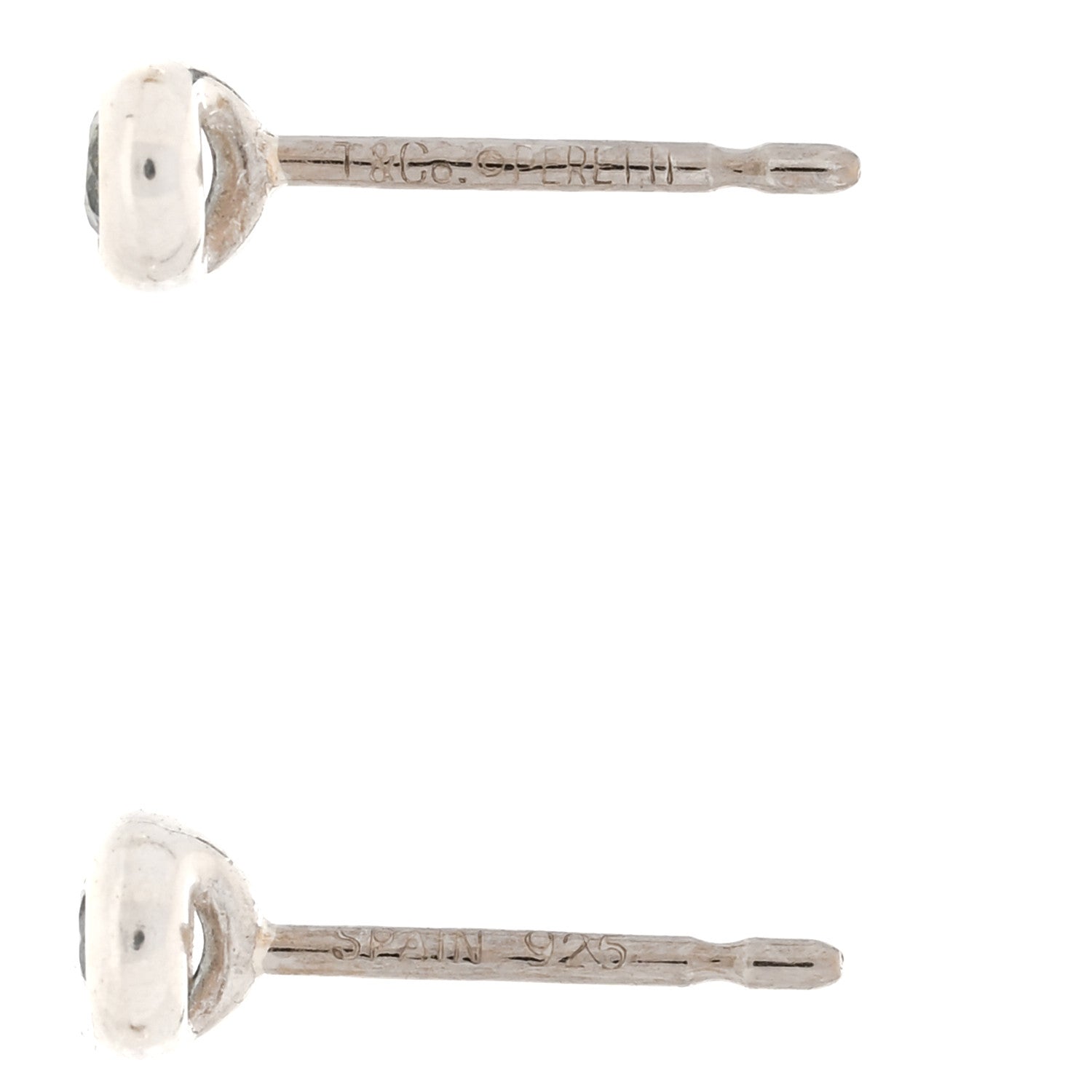 Tiffany Sterling Silver Aquamarine Color By The Yard Earrings 4 of 4
