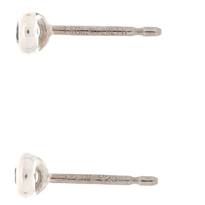 Tiffany Sterling Silver Aquamarine Color By The Yard Earrings 4 of 4