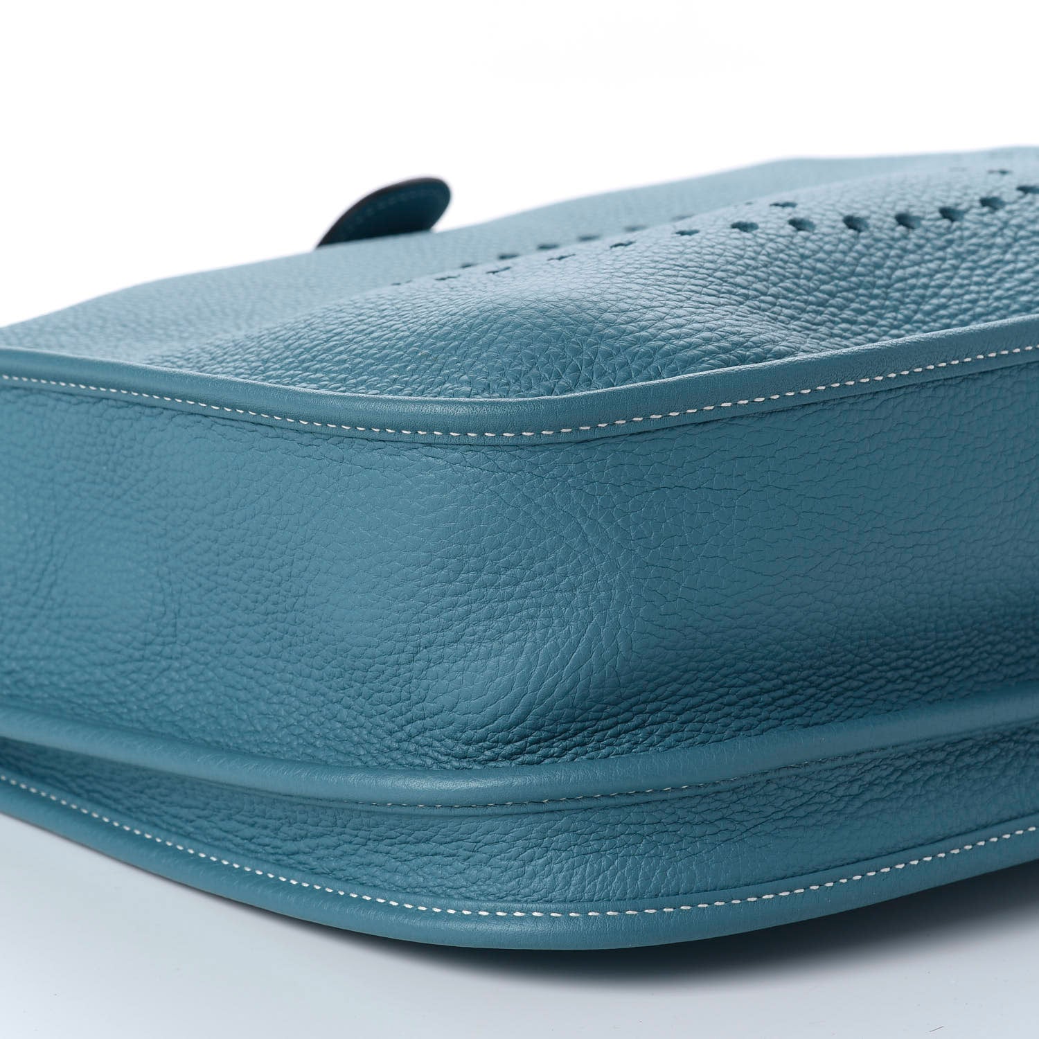 Hermes Taurillon Clemence Evelyne III GM Blue Jean 5 of 11