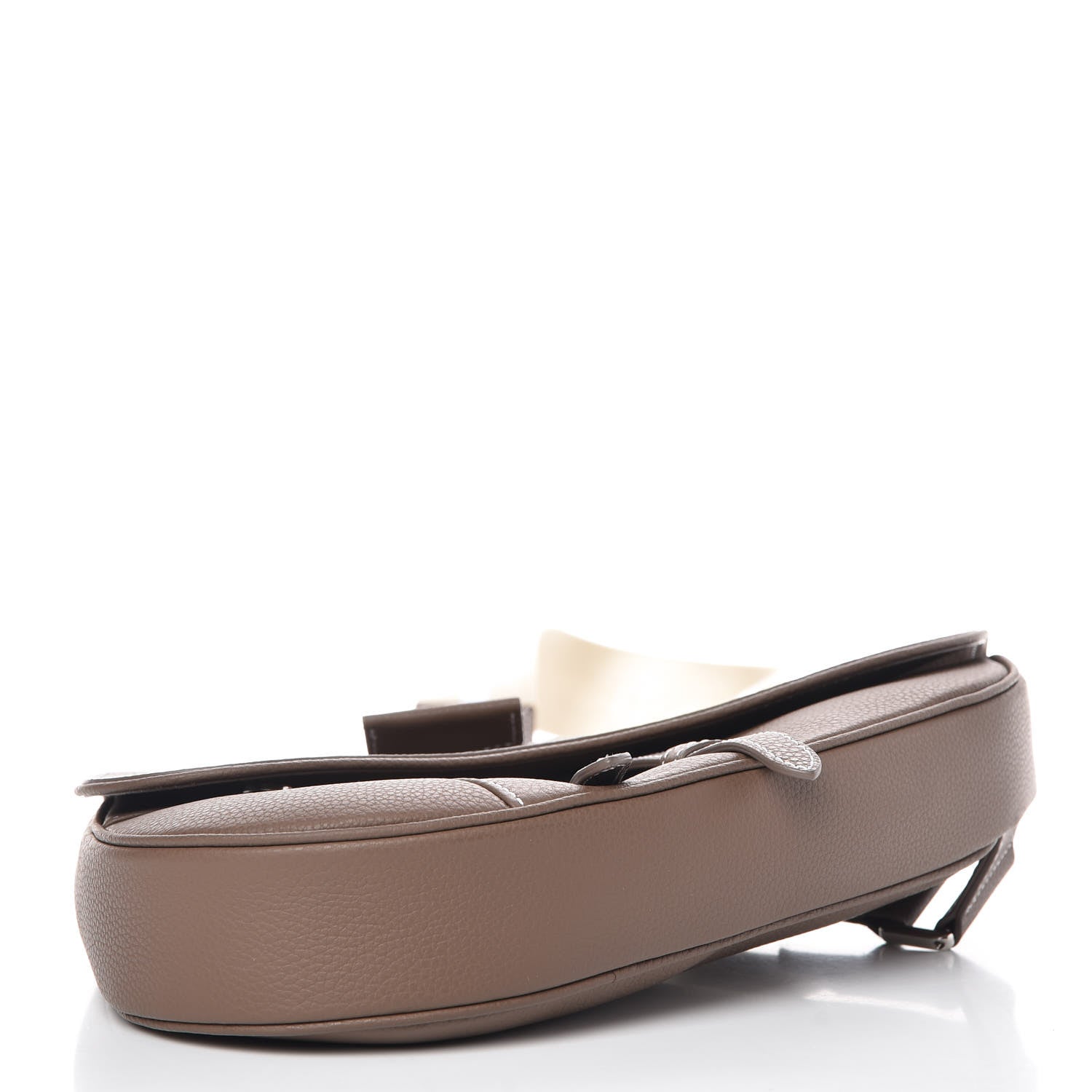 Christian Dior Grained Calfskin Saddle Bag Brown 4 of 7