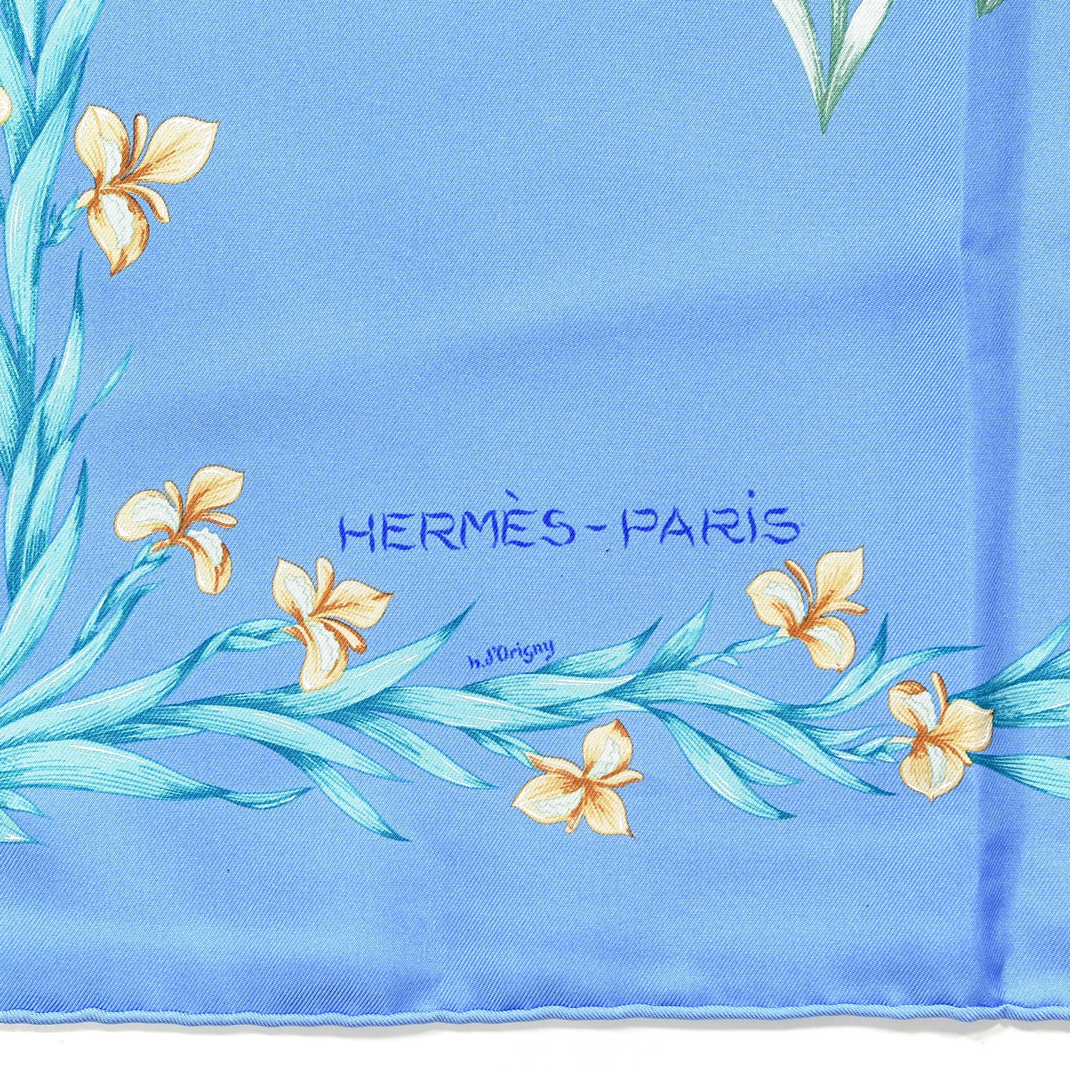 Hermes Silk Cheval Fleuri Scarf 90 2 of 6