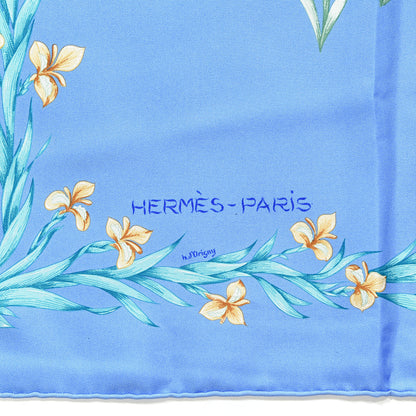 Hermes Silk Cheval Fleuri Scarf 90 2 of 6