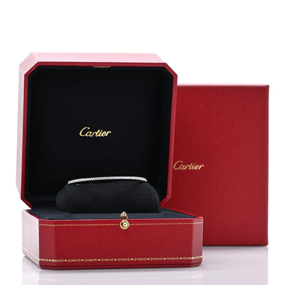 Cartier 18K White Gold Diamond Etincelle de Cartier Bangle Bracelet 16 4 of 4
