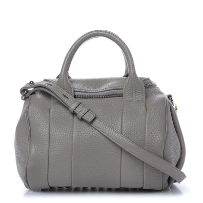 Alexander Wang Pebbled Lambskin Rockie Gray Pale Gold Hardware 1 of 9