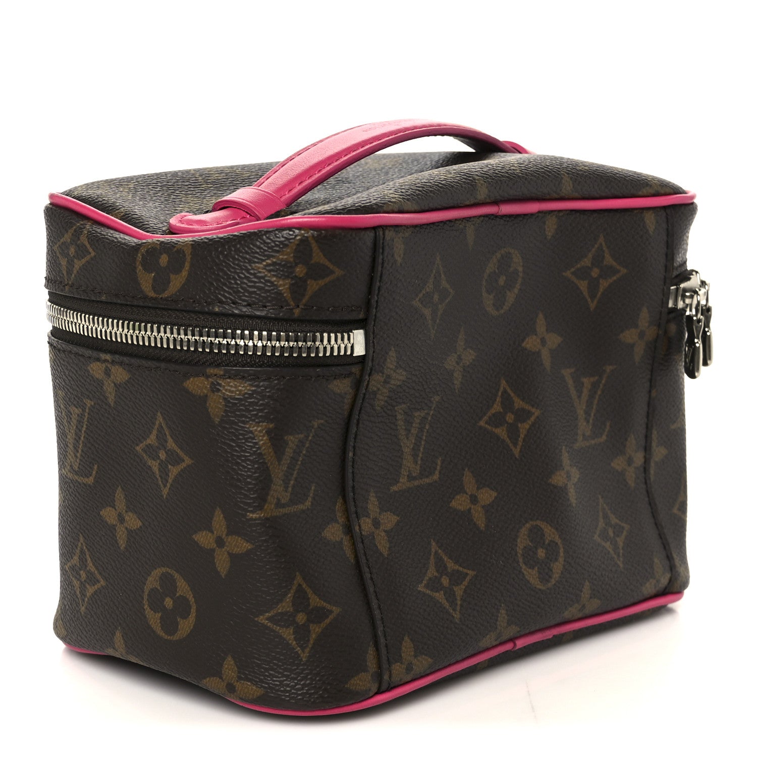 Louis Vuitton Monogram Macassar Nice Mini Fuchsia 3 of 9
