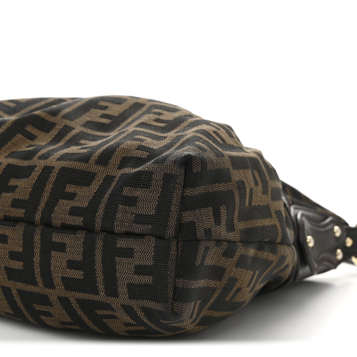 Fendi Zucca Cuoio Lucido Chef Hobo Tobacco Moro 10 of 10