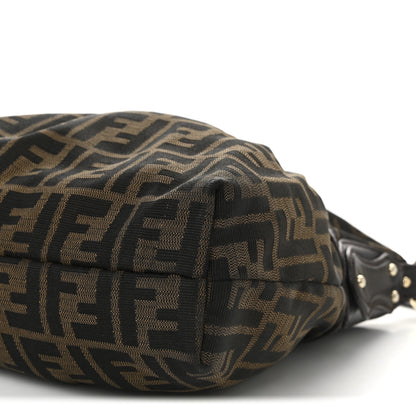 Fendi Zucca Cuoio Lucido Chef Hobo Tobacco Moro 10 of 10