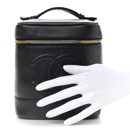 Chanel Caviar Vanity Cosmetic Case Black 2 of 14
