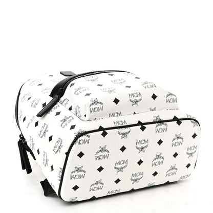 MCM Visetos Nappa Small Stark Backpack White 4 of 9