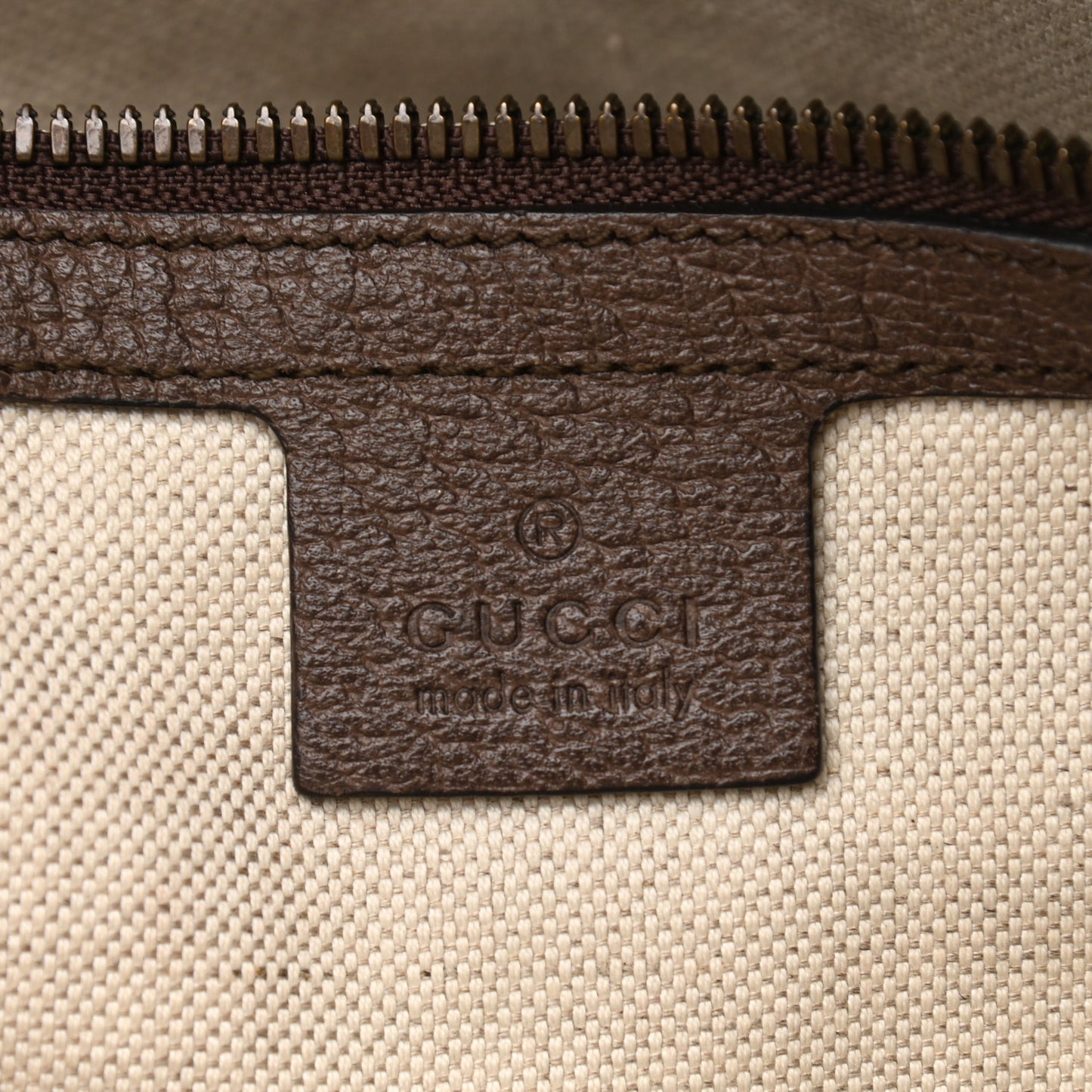 GG Supreme Monogram Web Medium Ophidia Messenger Bag Brown