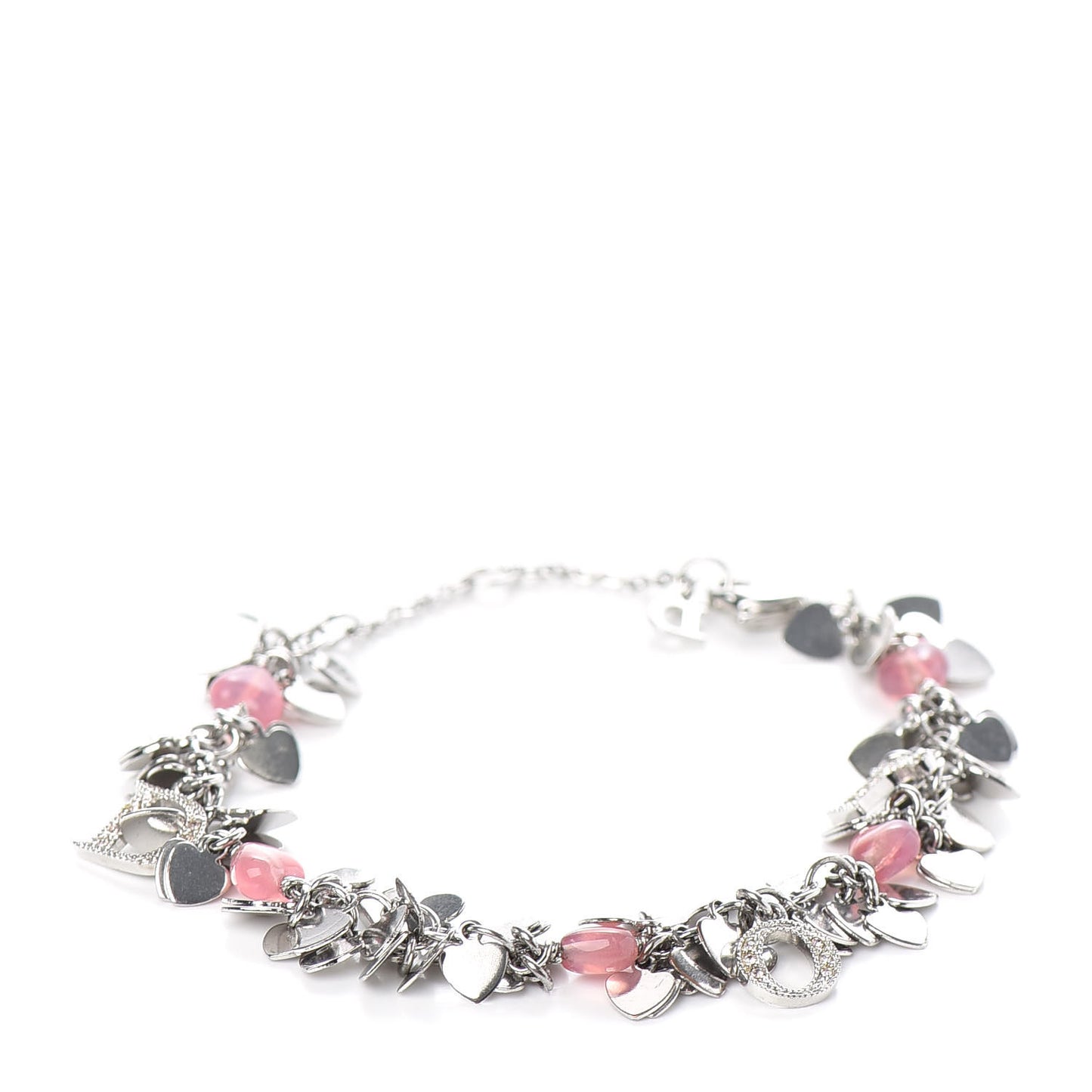 Rose Heart Charm Bracelet
