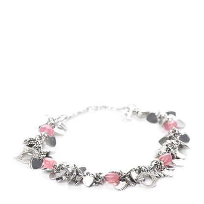 Christian Dior Rose Heart Charm Bracelet 1 of 5