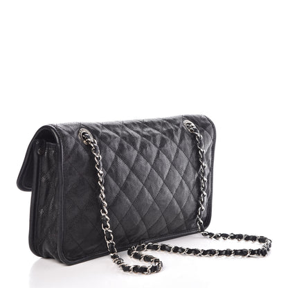 Chanel Caviar Quilted Medium French Riviera Flap Black 3 of 11