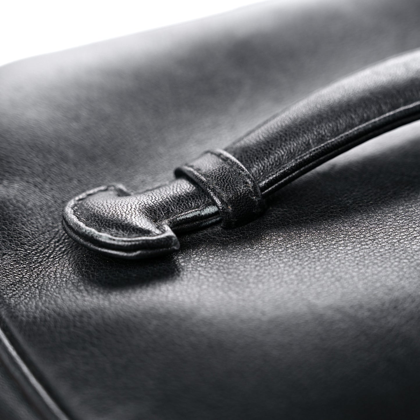 Lambskin Vanity Cosmetic Case Black