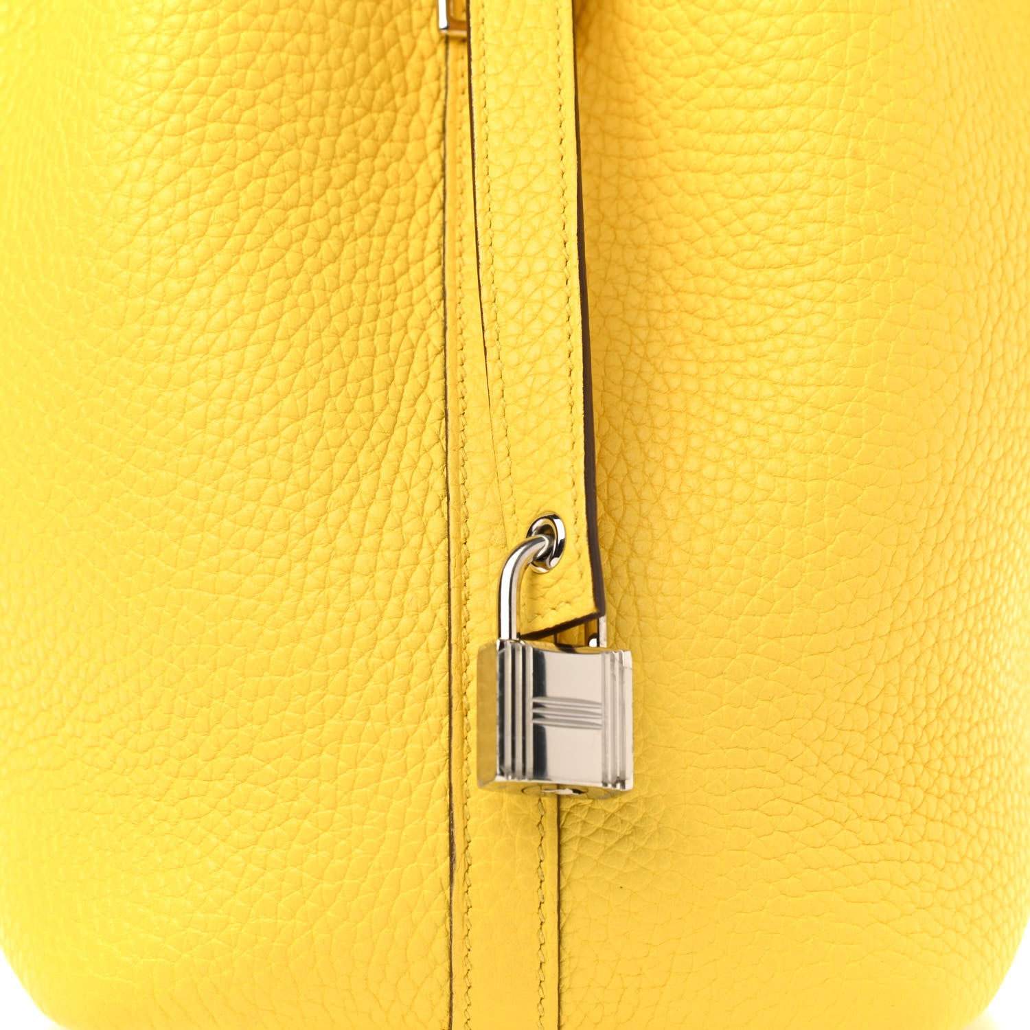 Hermes Taurillon Clemence Picotin Lock 18 PM Jaune De Naples 8 of 19