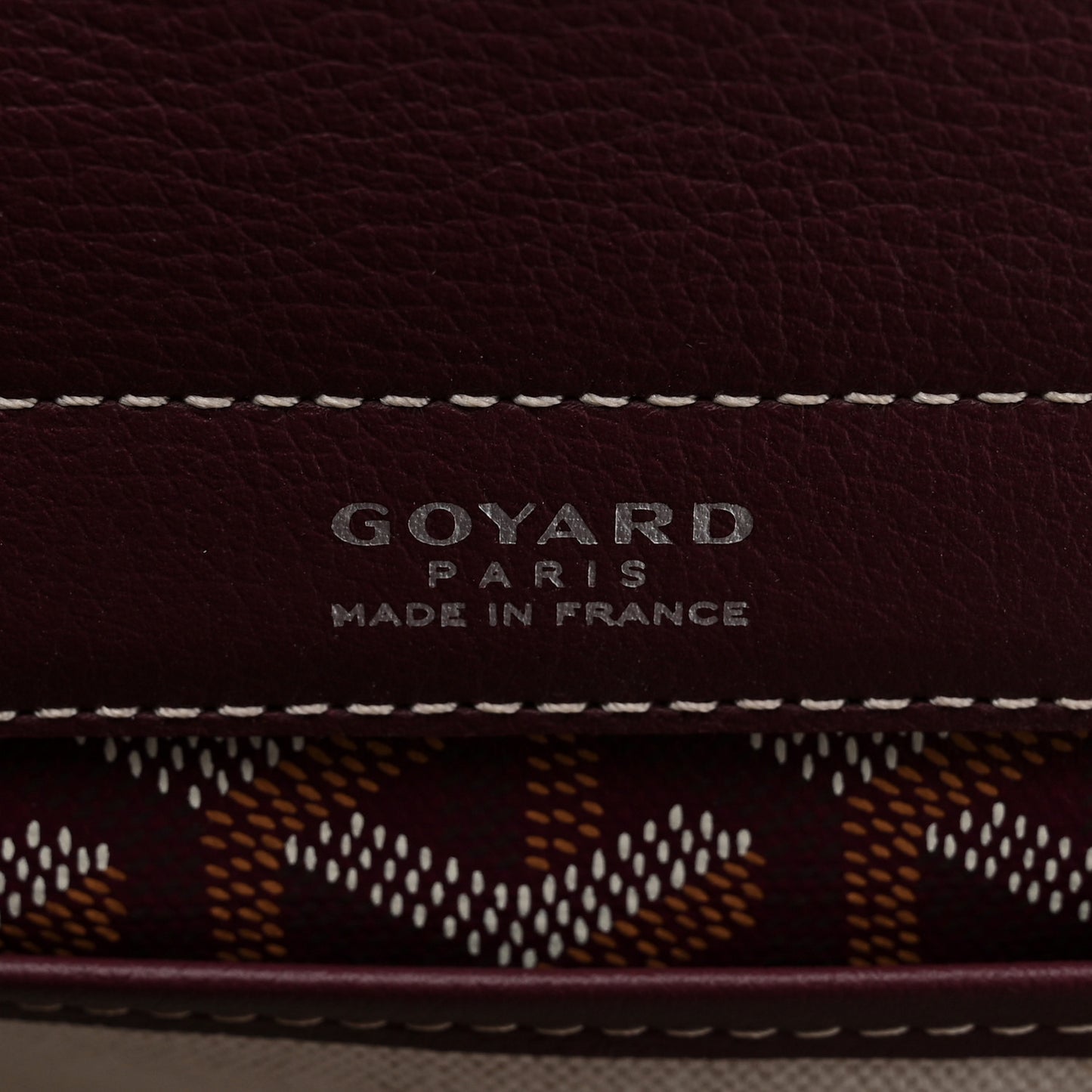 Goyardine Rouette PM Burgundy