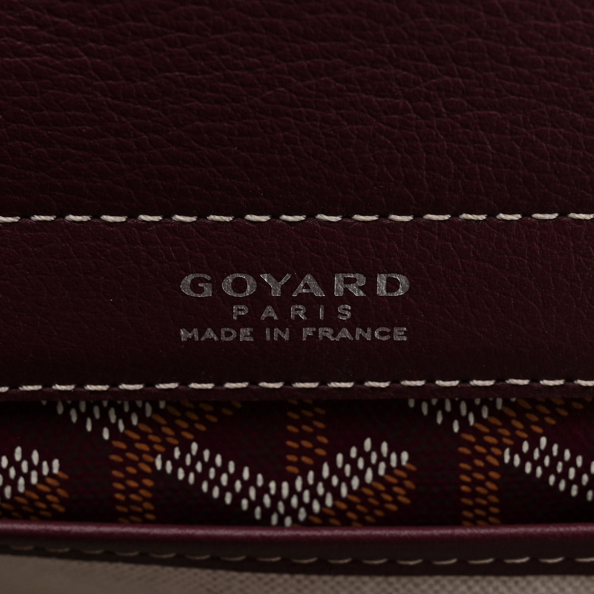 Goyard Goyardine Rouette PM Burgundy 6 of 9