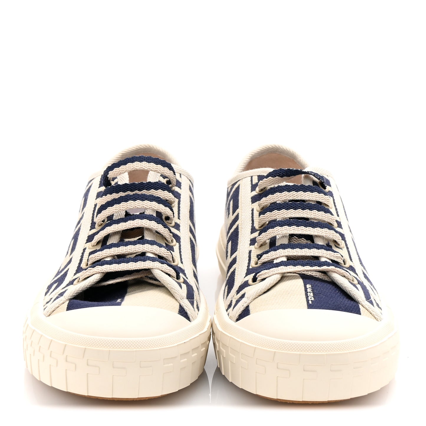 Woven Fabric FF Womens Domino Low Top Sneakers 38.5 Bei Midnight