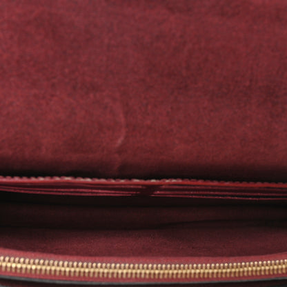 Louis Vuitton Damier Ebene Vavin Chain Wallet Red 5 of 9