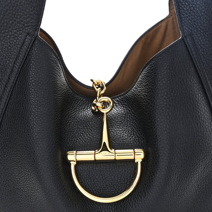 Gucci Grained Calfskin Softbit Maxi Shoulder Bag Black 8 of 10